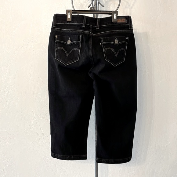 Levi’s capri black jeans, size: 10, used twice - Picture 3 of 4